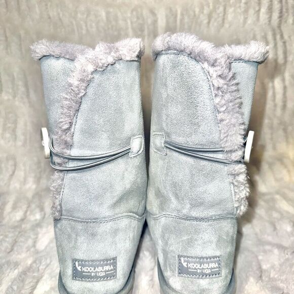 🩶Koolaburra by UGG Shearling Lined Suede Boots | Gray | Cozy Boots🩶 Size 9 - Picture 6 of 9